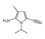 1H-Pyrrole-2-carbonitrile,5-amino-4-methyl-1-(1-methylethyl)-(9CI) Structure