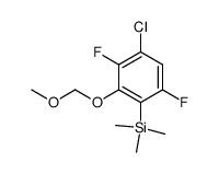 [4-chloro-3,6-difluoro-2-(methoxymethoxy)phenyl]trimethylsilane Structure