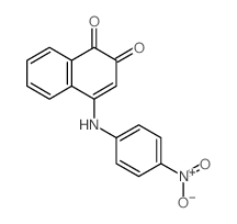 4-[(4-Nitrophenyl)amino]naphthalene-1,2-dione结构式