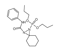dipropyl [2-(phenylcarbamoyl)-1,2-diazaspiro[2.5]oct-1-yl]phosphonate Structure