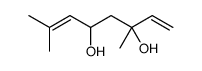 3,7-dimethylocta-1,6-diene-3,5-diol Structure