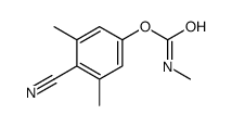 (4-cyano-3,5-dimethylphenyl) N-methylcarbamate结构式