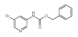 5-溴-3-吡啶氨基甲酸苄酯结构式