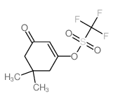 5,5-dimethyl-3-(trifluoromethylsulfonyloxy)cyclohex-2-en-1-one结构式