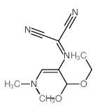 2-(1-dimethylamino-3,3-diethoxy-prop-1-en-2-yl)iminopropanedinitrile Structure