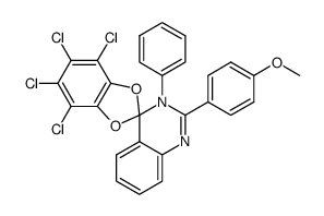 4,5,6,7-tetrachloro-2'-p-anisyl-3'-phenyl-spiro[1,3-benzodioxole-2,4'(3'H)-quinazoline] Structure