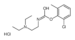 2-[(2-chloro-6-methylphenoxy)carbonylamino]ethyl-diethylazanium,chloride Structure