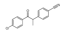 4-(1-(4-chlorophenyl)-1-oxopropan-2-yl)benzonitrile Structure