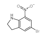 5-溴-7-硝基吲哚啉结构式
