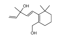 (E)-1-(2-(hydroxymethyl)-6,6-dimethylcyclohex-1-en-1-yl)-3-methylpenta-1,4-dien-3-ol结构式