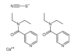 thiocyanic acid, calcium salt, compound with N,N-diethylpyridine-3-carboxamide (1:2) Structure
