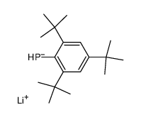 lithium 2,4,6-tris(tert-butyl)phenylphosphide结构式
