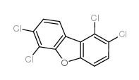 1,2,6,7-tetrachlorodibenzofuran结构式