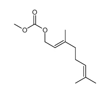 (2E)-3,7-Dimethyl-2,6-octadienyl methyl carbonate结构式
