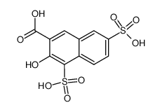 3-hydroxy-4,7-disulfo-[2]naphthoic acid结构式