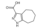 2,4,5,6,7,8-六氢-环庚烷吡唑-3-羧酸结构式