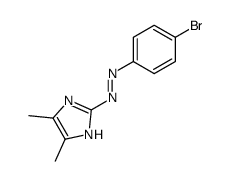 2-(p-bromophenylazo)-4,5-dimethylimidazole Structure