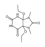 4,5-diethoxy-7,9-dimethyl-tetrahydro-purine-2,6,8-trione Structure