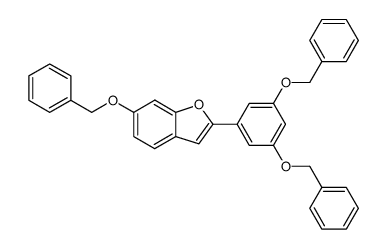 2-(3,5-dibenzyloxyphenyl)-6-benzyloxybenzofuran Structure