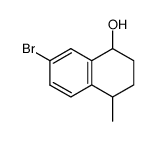 7-bromo-1-hydroxy-4-methyl-1,2,3,4-tetrahydronaphthalene结构式