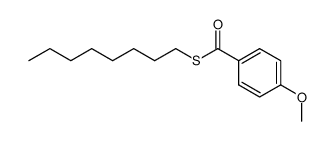 S-octyl 4-methoxybenzothioate Structure
