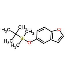 (1-Benzofuran-5-yloxy)(dimethyl)(2-methyl-2-propanyl)silane Structure