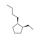 (+-)-cis-1-ethyl-2-butyl-cyclopentane Structure