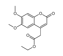 ethyl 2-(6,7-dimethoxy-2-oxochromen-4-yl)acetate结构式