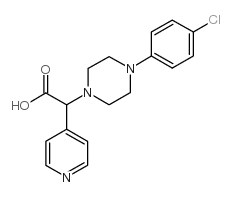 [4-(4-氯苯基)哌嗪-1-基]吡啶-4-乙酸结构式