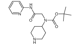 tert-butyl (2-oxo-2-(pyridin-2-ylamino)ethyl)(piperidin-4-yl)carbamate Structure