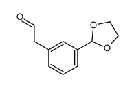 2-[3-(1,3-dioxolan-2-yl)phenyl]acetaldehyde Structure