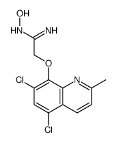2-(5,7-dichloro-2-methylquinolin-8-yl)oxy-N'-hydroxyethanimidamide Structure