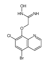 2-(5-bromo-7-chloroquinolin-8-yl)oxy-N'-hydroxyethanimidamide结构式