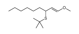 1-Nonene, 3-[(1,1-dimethylethyl)thio]-1-methoxy-, (E)结构式
