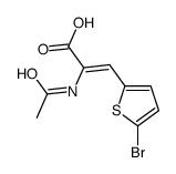 2-acetamido-3-(5-bromothiophen-2-yl)prop-2-enoic acid Structure
