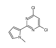 4,6-dichloro-2-(1-methylpyrrol-2-yl)pyrimidine Structure