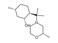 (2S)-4-(8-mentholyl)-2-methyl-morpholine结构式