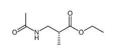 (R)-3-Acetylamino-2-methyl-propionic acid ethyl ester Structure