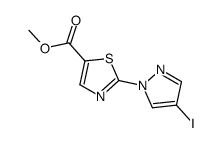 methyl 2-(4-iodopyrazol-1-yl)-1,3-thiazole-5-carboxylate Structure