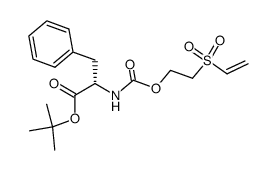 (S)-2-(2-Ethenesulfonyl-ethoxycarbonylamino)-3-phenyl-propionic acid tert-butyl ester结构式