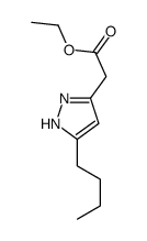 ethyl 2-(3-butyl-1H-pyrazol-5-yl)acetate Structure