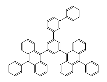 9-phenyl-10-[3-(10-phenylanthracen-9-yl)-5-(3-phenylphenyl)phenyl]anthracene Structure