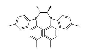 (R,R)-(4-methylphenyl)2P-CH(methyl)CH(methyl)-P(4-methylphenyl)2 Structure