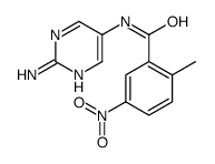 N-(2-氨基-5-嘧啶)-2-甲基-5-硝基苯甲酰胺结构式