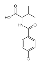 2-(4-氯苯甲酰基氨基)-3-甲基丁酸结构式
