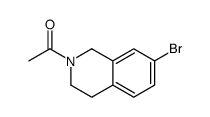 1-(7-溴-3,4-二氢异喹啉-2(1h)-基)乙酮结构式