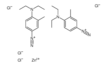 4-(diethylamino)-3-methylbenzenediazonium,tetrachlorozinc(2-) Structure