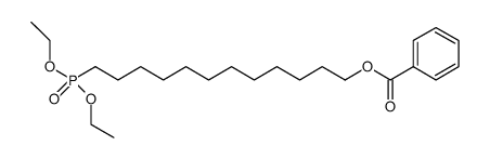 12-(diethoxyphosphoryl)dodecyl benzoate结构式