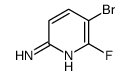 2-氨基-5-溴-6-氟吡啶结构式