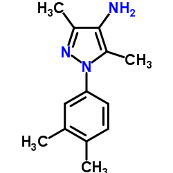 1-(3,4-Dimethylphenyl)-3,5-dimethyl-1H-pyrazol-4-amine Structure
